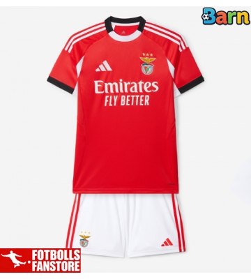 Benfica Hemmatröja Barn 2025-26 Kortärmad (+ Korta byxor)